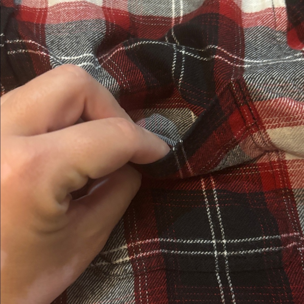 American Eagle Boyfriend Fit Plaid Button Down Plaid Shirt, Women’s Size Small - Picture 3 of 7